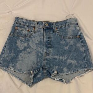Levi’s 501 Light Blue High Rise Denim Shorts
